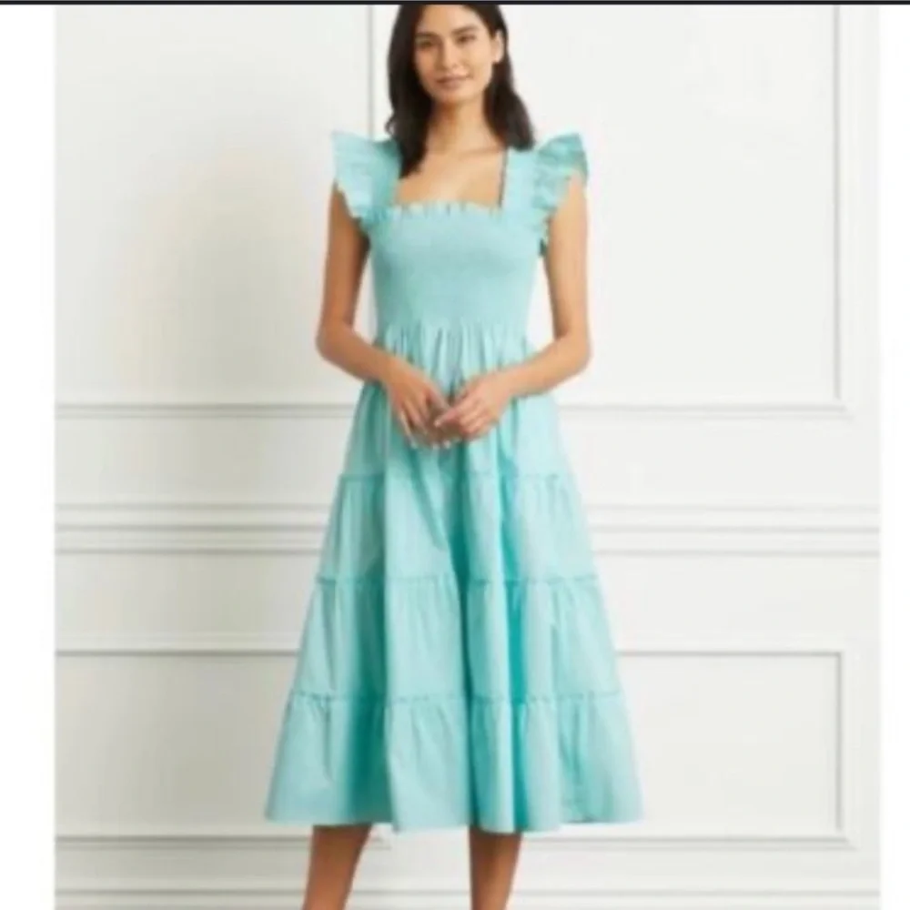 NWT Hill House Ellie Nap Dress in Bay Blue - Picture 1 of 8